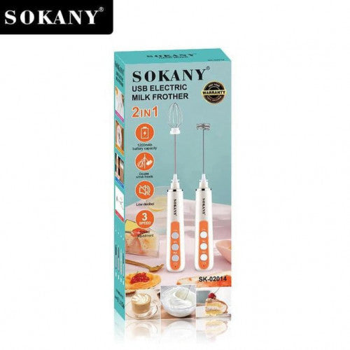 Batidor Eléctrico USB SOKANY 2 en 1