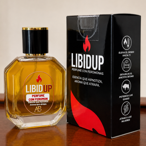 PERFUME VIRAL CON FEROMONAS LIBIDUP HOMBRE